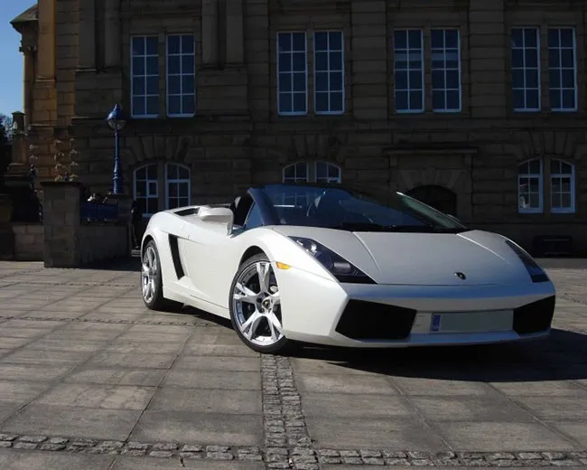 Exotic Wedding Cars: White Lamborghini Gallardo Exotic Wedding Cars: White Lamborghini Gallardo