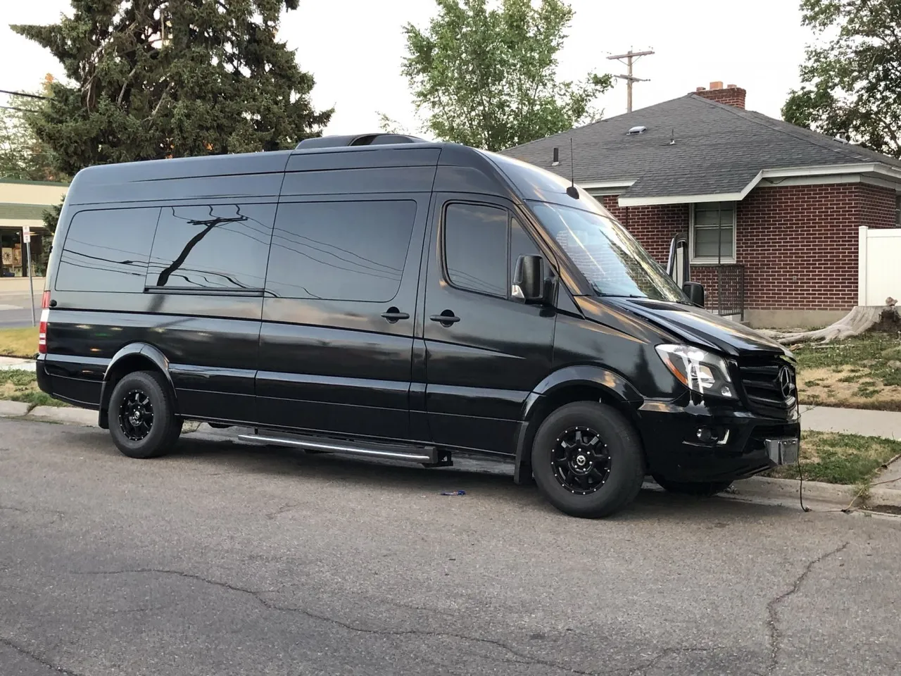 Black 12 Passenger Mercedes Party Bus, photo 2 for party bus rental