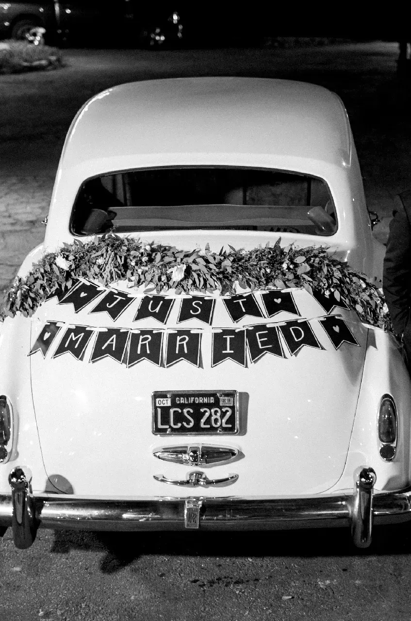 White 1960 Rolls-Royce Silver Cloud II exterior, photo 8 for wedding car rental in Tarzana, CA