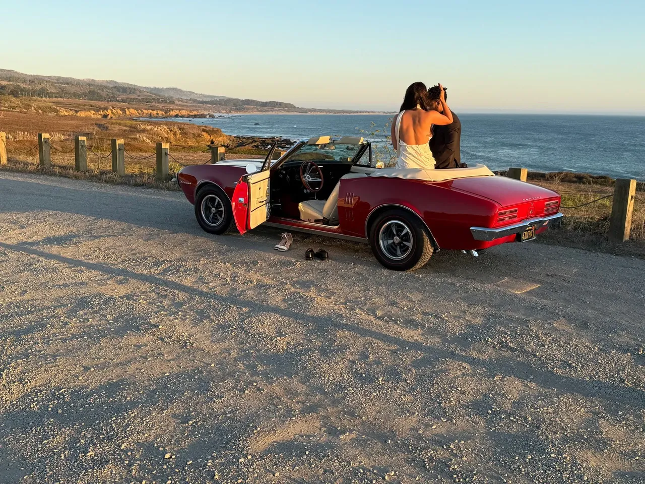 Red 1967 Pontiac Firebird, photo 3 for wedding car rental in San Jose, CA