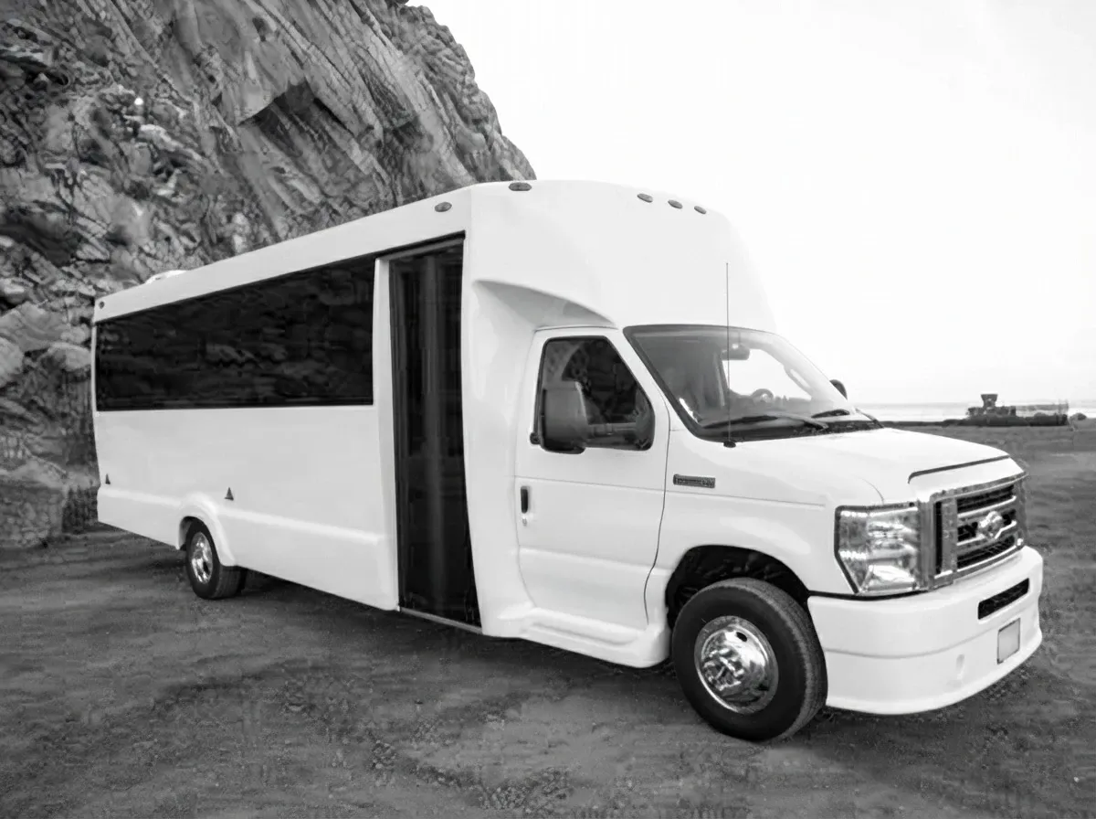 White Luxury 20 Passenger Limousine Bus White 2019 Luxury 20 Passenger Limousine Bus on offer