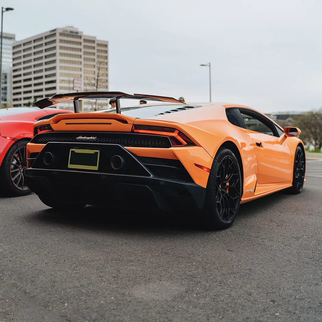 Orange 2022 Lamborghini Huracan EVO Arancia Atlas, photo 7 for wedding car rental in Rockville, MD Orange 2022 Lamborghini Huracan EVO Arancia Atlas, photo 7 for wedding car rental in Rockville, MD