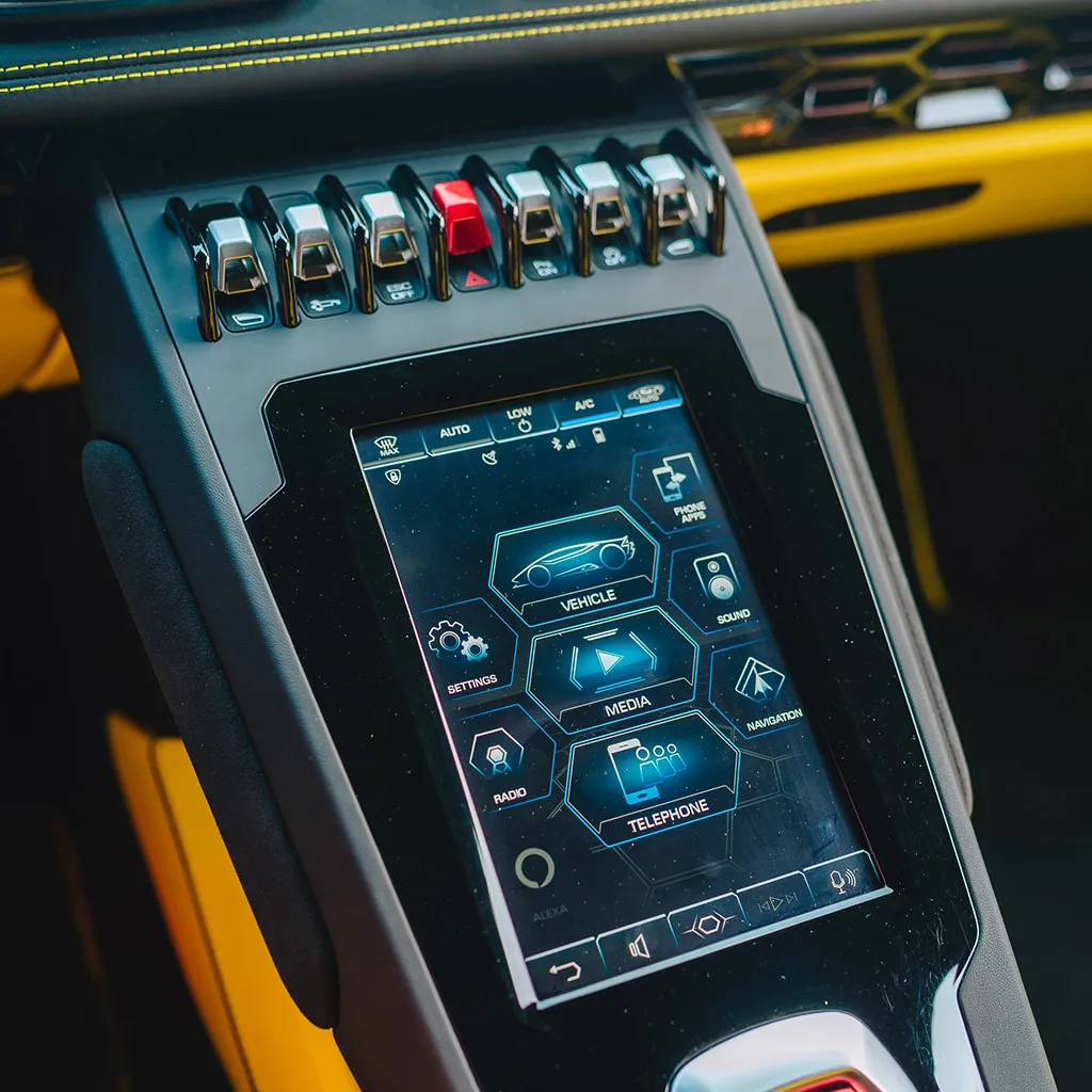 Gold 2022 Lamborghini Huracan EVO Giallo Orion, photo 5 for wedding car rental in Rockville, MD