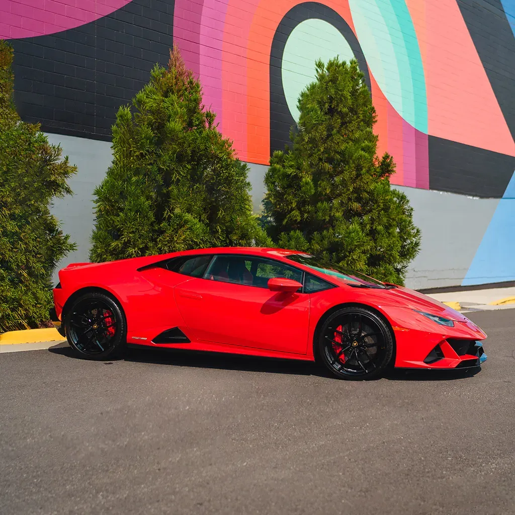 Red 2022 Lamborghini Huracan EVO Rosso Mars, photo 5 for wedding car rental in Rockville, MD Red 2022 Lamborghini Huracan EVO Rosso Mars, photo 5 for wedding car rental in Rockville, MD