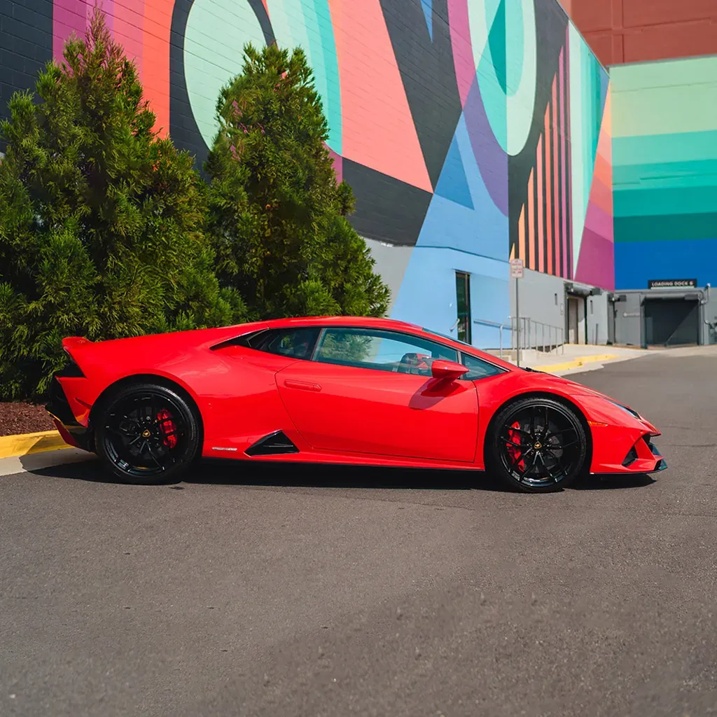 Red 2022 Lamborghini Huracan EVO Rosso Mars, photo 6 for wedding car rental in Rockville, MD Red 2022 Lamborghini Huracan EVO Rosso Mars, photo 6 for wedding car rental in Rockville, MD
