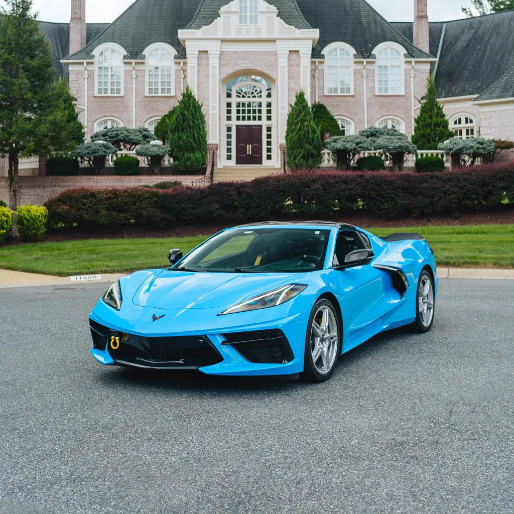 Blue 2023 Corvette C8 3LT Convertible, photo 5 for wedding car rental in Rockville, MD Blue 2023 Corvette C8 3LT Convertible, photo 5 for wedding car rental in Rockville, MD