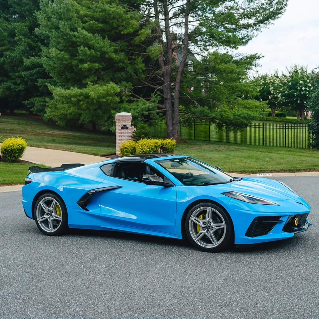 Blue 2023 Corvette C8 3LT Convertible, photo 9 for wedding car rental in Rockville, MD Blue 2023 Corvette C8 3LT Convertible, photo 9 for wedding car rental in Rockville, MD