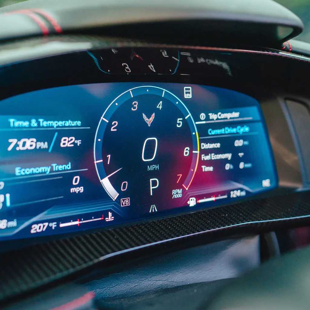 Red 2023 Corvette C8 Roadster 3LT (Automatic Convertible), photo 9 for wedding car rental in Rockville, MD