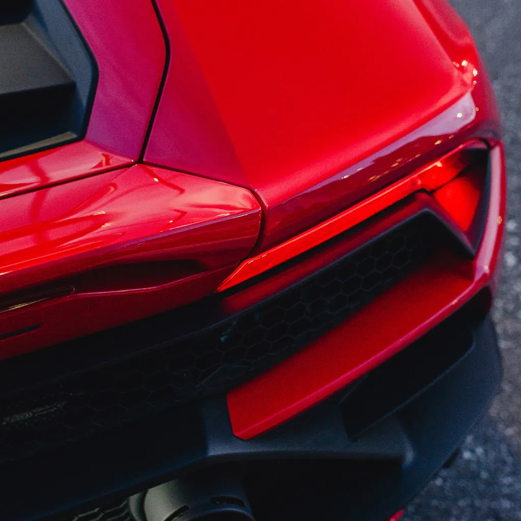 Red 2023 Lamborghini Huracan EVO Spyder, photo 6 for wedding car rental in Rockville, MD