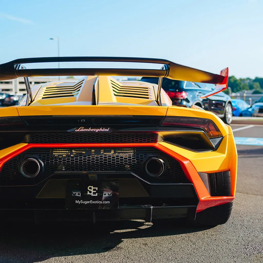 Orange 2023 Lamborghini Super Trofeo Omologata, photo 10 for wedding car rental in Rockville, MD