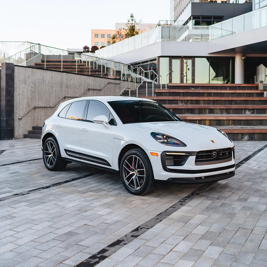 White 2023 Porsche Macan S SUV, photo 4 for wedding car rental in Rockville, MD White 2023 Porsche Macan S SUV, photo 4 for wedding car rental in Rockville, MD
