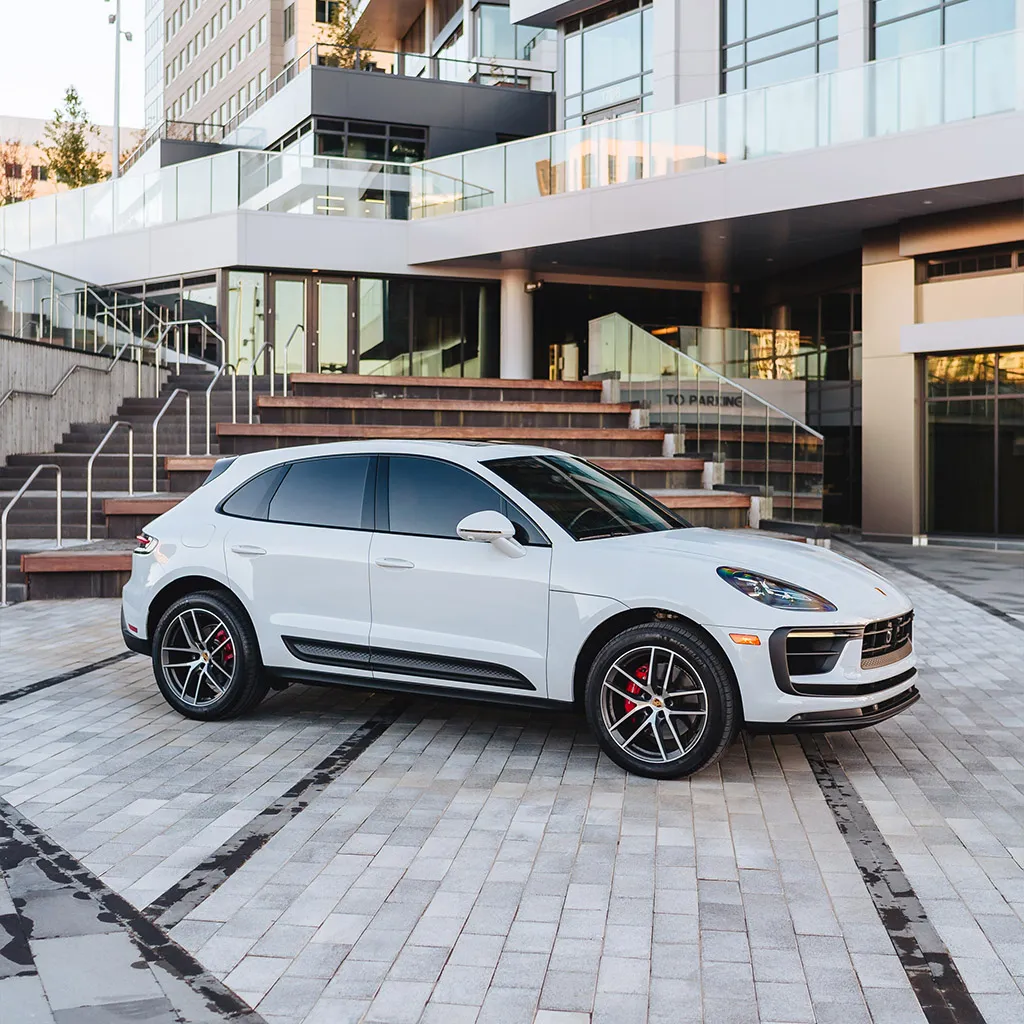 White 2023 Porsche Macan S SUV, photo 5 for wedding car rental in Rockville, MD White 2023 Porsche Macan S SUV, photo 5 for wedding car rental in Rockville, MD