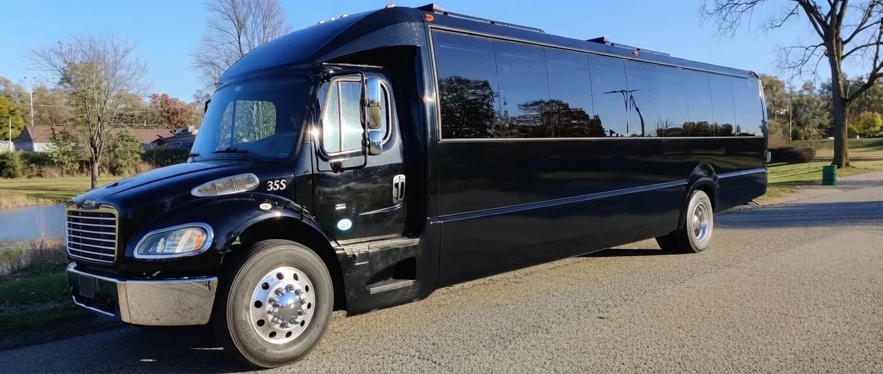 Black 25 Passenger Party Bus Black 25 Passenger Party Bus on offer