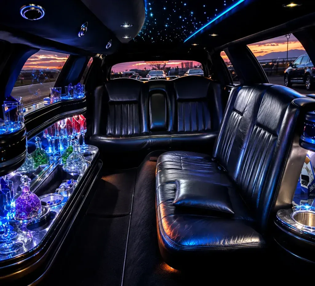 White 8 Passenger Lincoln Stretch Limousine, photo 2 for prom car rental in Livermore, CA