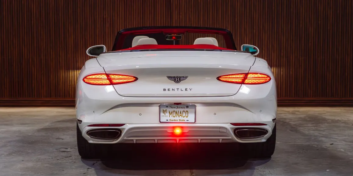 White Bentley GTC Speed exterior with convertible roof, photo 5 for wedding car rental in Deer Park, NY