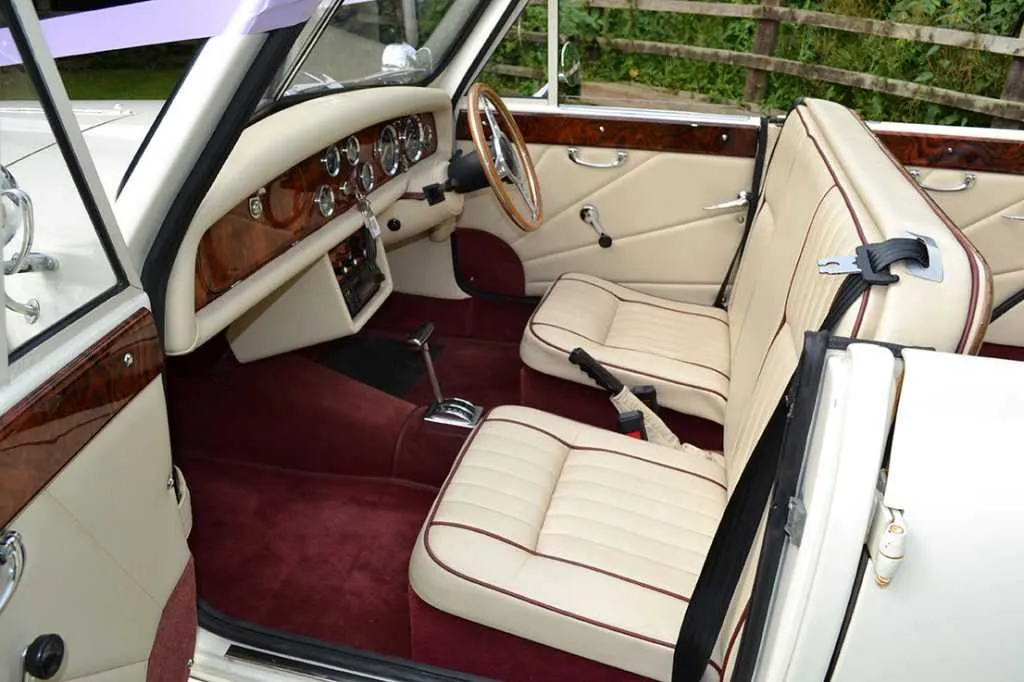 Beauford 1920 interior with convertible roof, photo 3 for wedding car rental in Dallas, TX