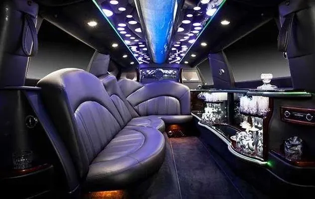 Black Lincoln MKT Limousine; view 2