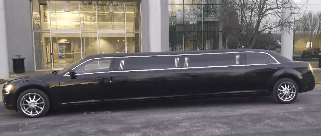 Black C300 Limousine; view 2