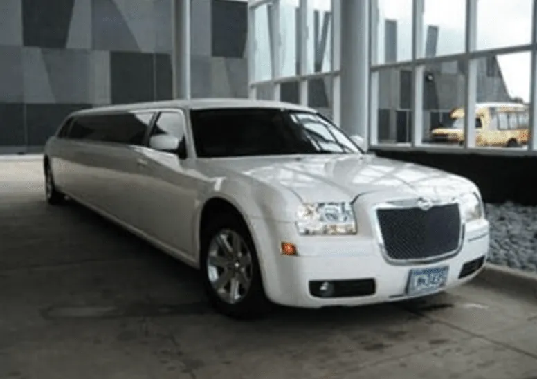 White C300 Limousine for limo rental in Duluth, MN