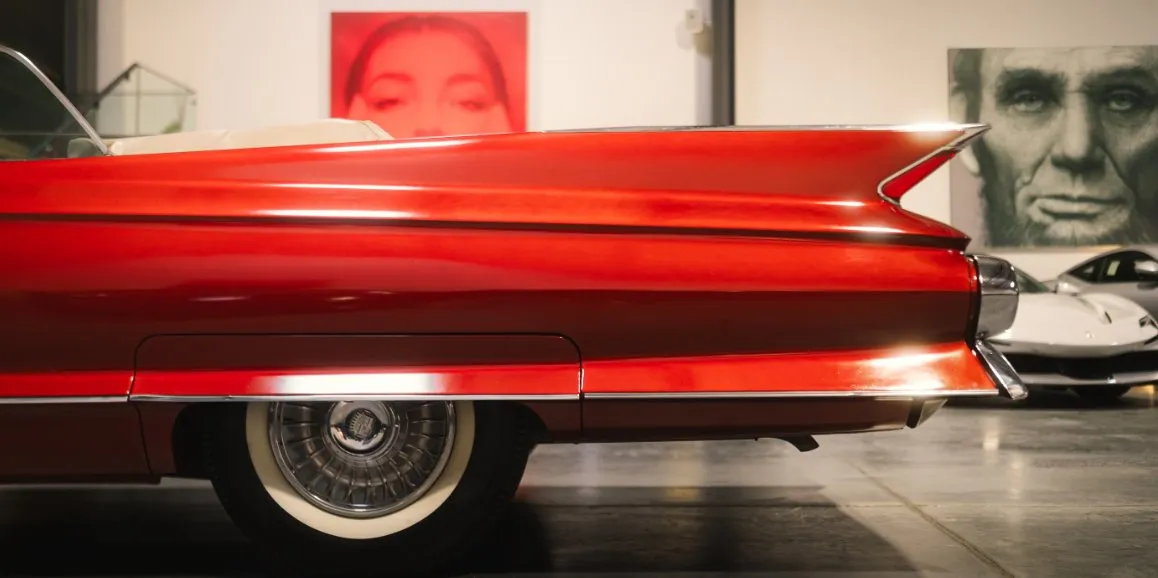 Cadillac Deville 1960 (Vintage) close-up for wedding car rental in Greenhurst, NY