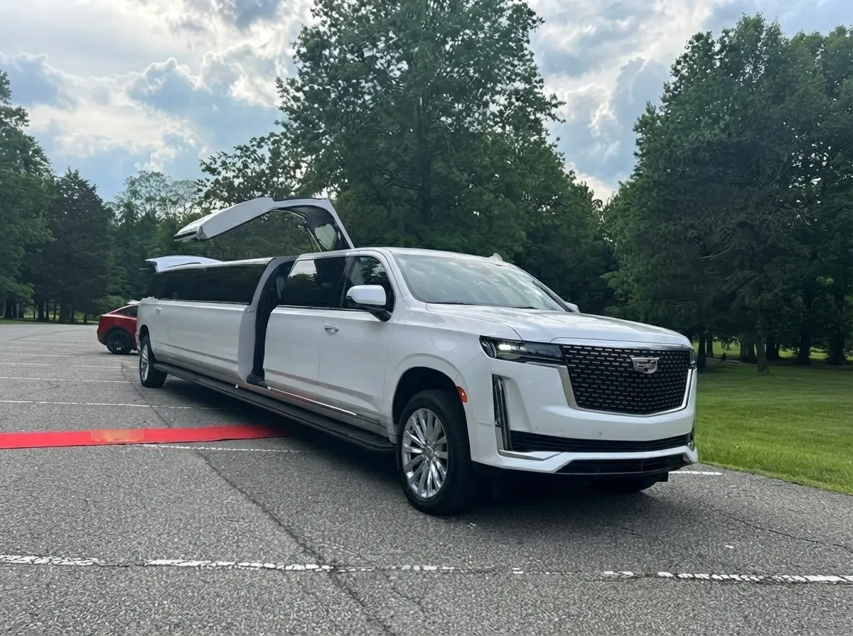 White Cadillac Escalade Limousine White Cadillac Escalade Limousine on offer