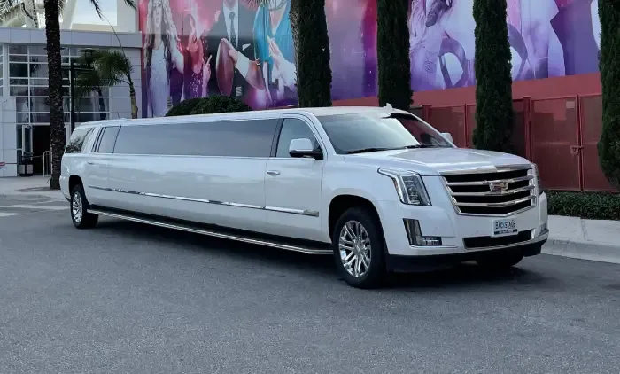 Cadillac Escalade Stretch Limousine for prom car rental in Pinetta, FL