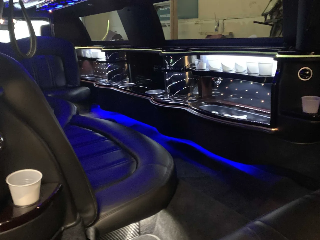Pink Chrysler Limousine; view 4