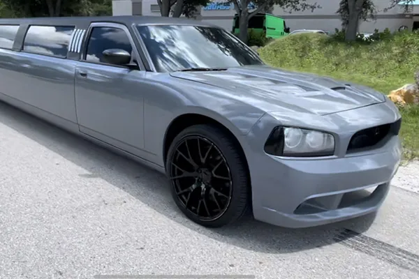 Dodge Charger Stretch Limousine for limo rental in Estero, FL