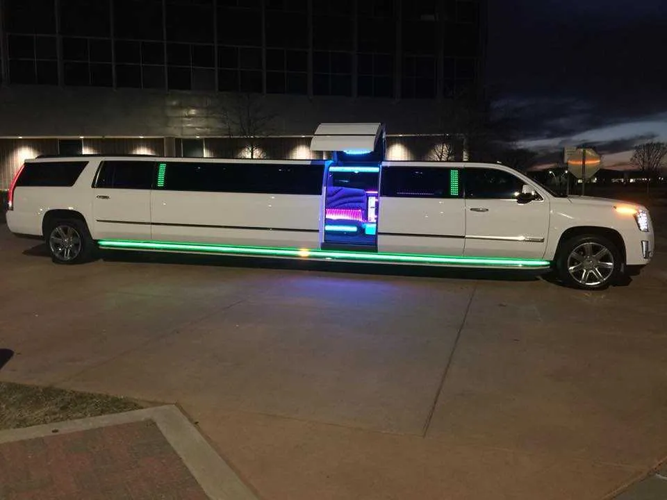 White Escalade Limo for limo rental in Amite County, MS