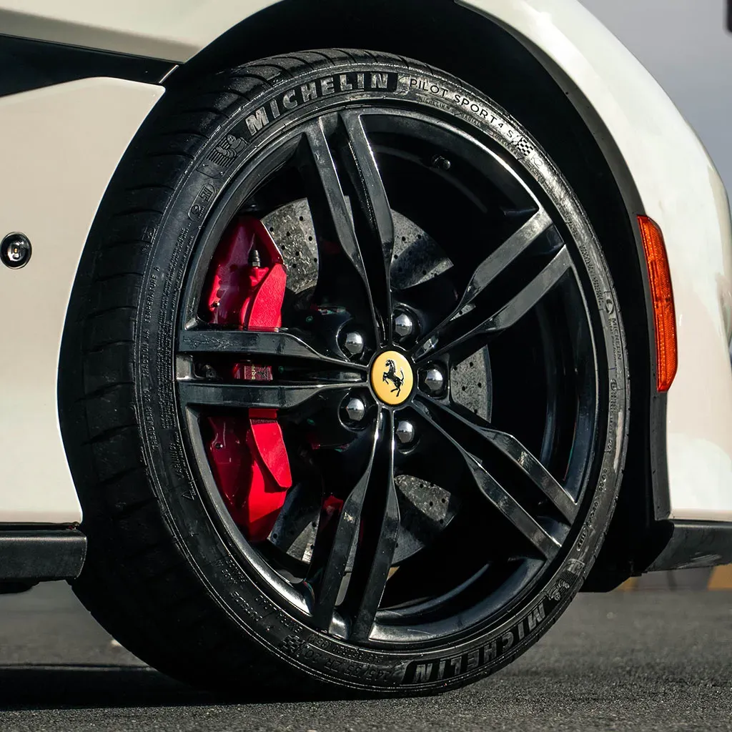 White Ferrari Portofino Bianco Avus, photo 2 for wedding car rental in Rockville, MD