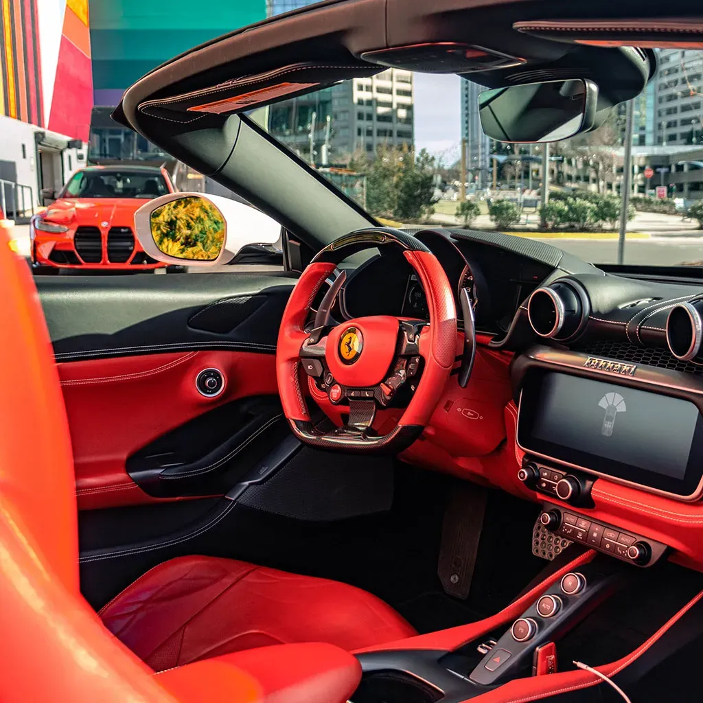 White Ferrari Portofino Bianco Avus, photo 3 for wedding car rental in Rockville, MD
