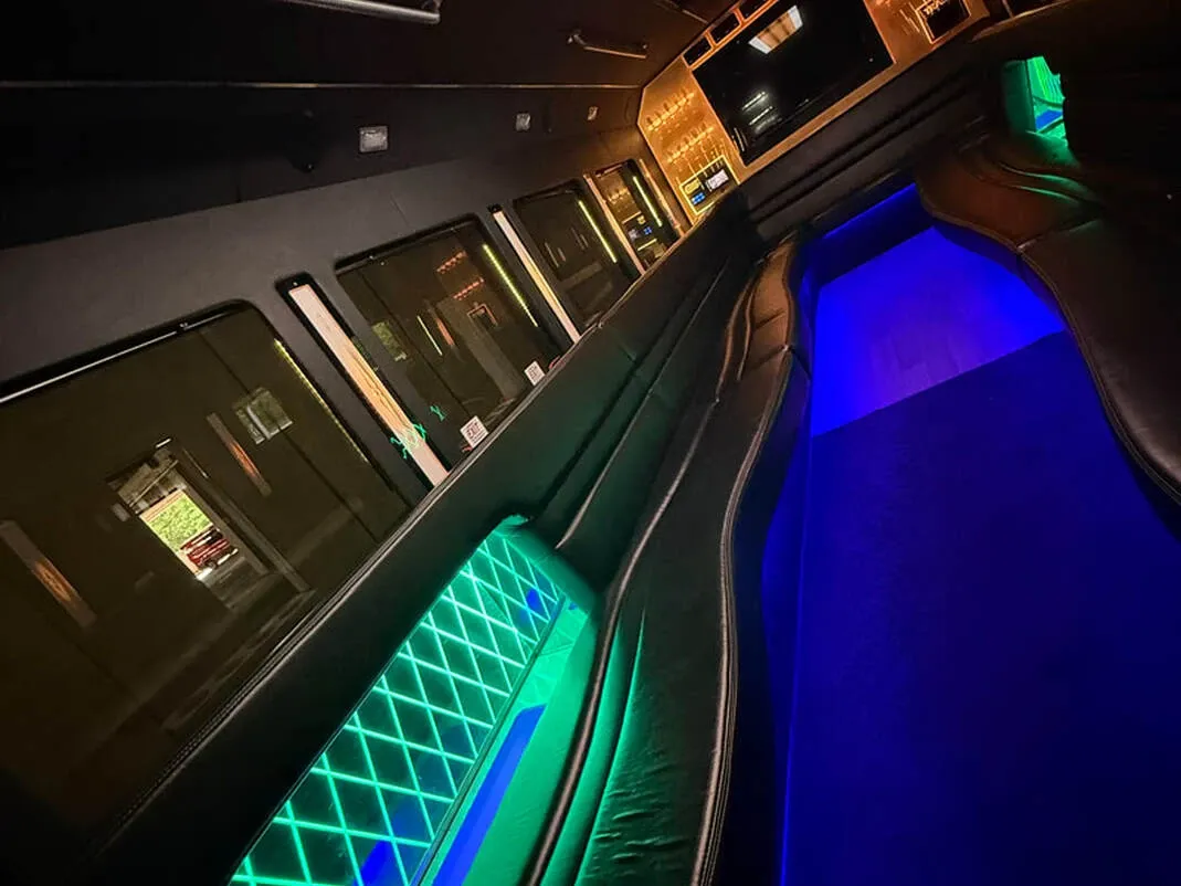 White Ford F-550 Party Bus; view 7