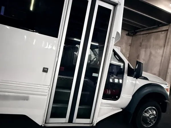 White Ford F-550 Party Bus; view 4