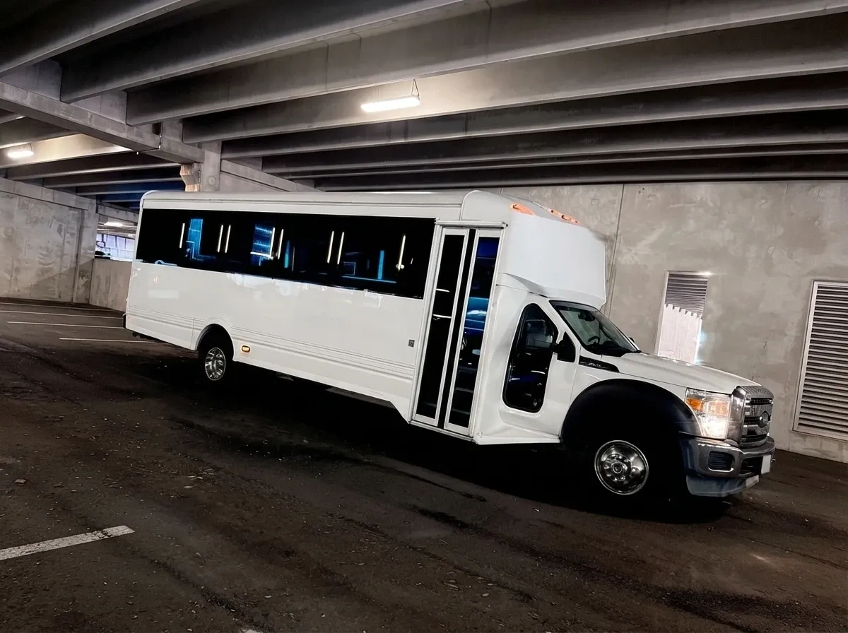 Ford F-550 Party Bus White Ford F-550 Party Bus on offer