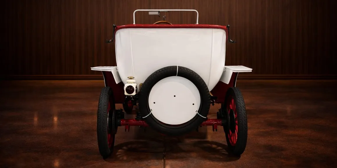 White Ford Model T Speedster 1912 Vintage exterior, photo 4 for wedding car rental in Toms River, NJ