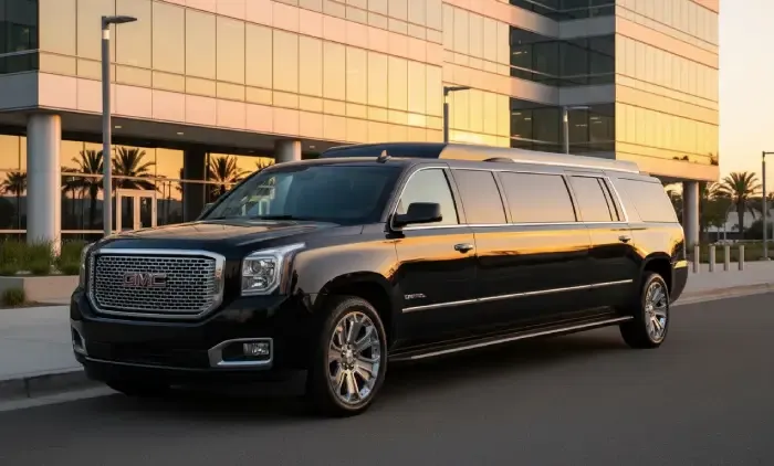 GMC Yukon Limousine for hummer limo rental in Kissimmee, FL