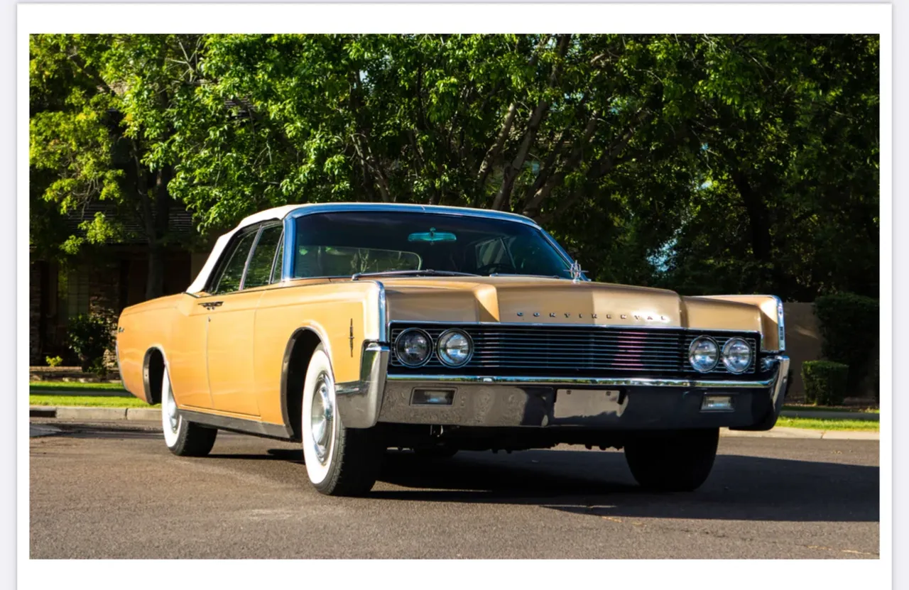 Gold Goldie -- The 66 Continental, photo 4 for wedding car rental in Pine Valley, CA