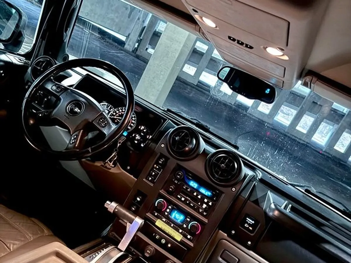 White H2 Hummer; view 3