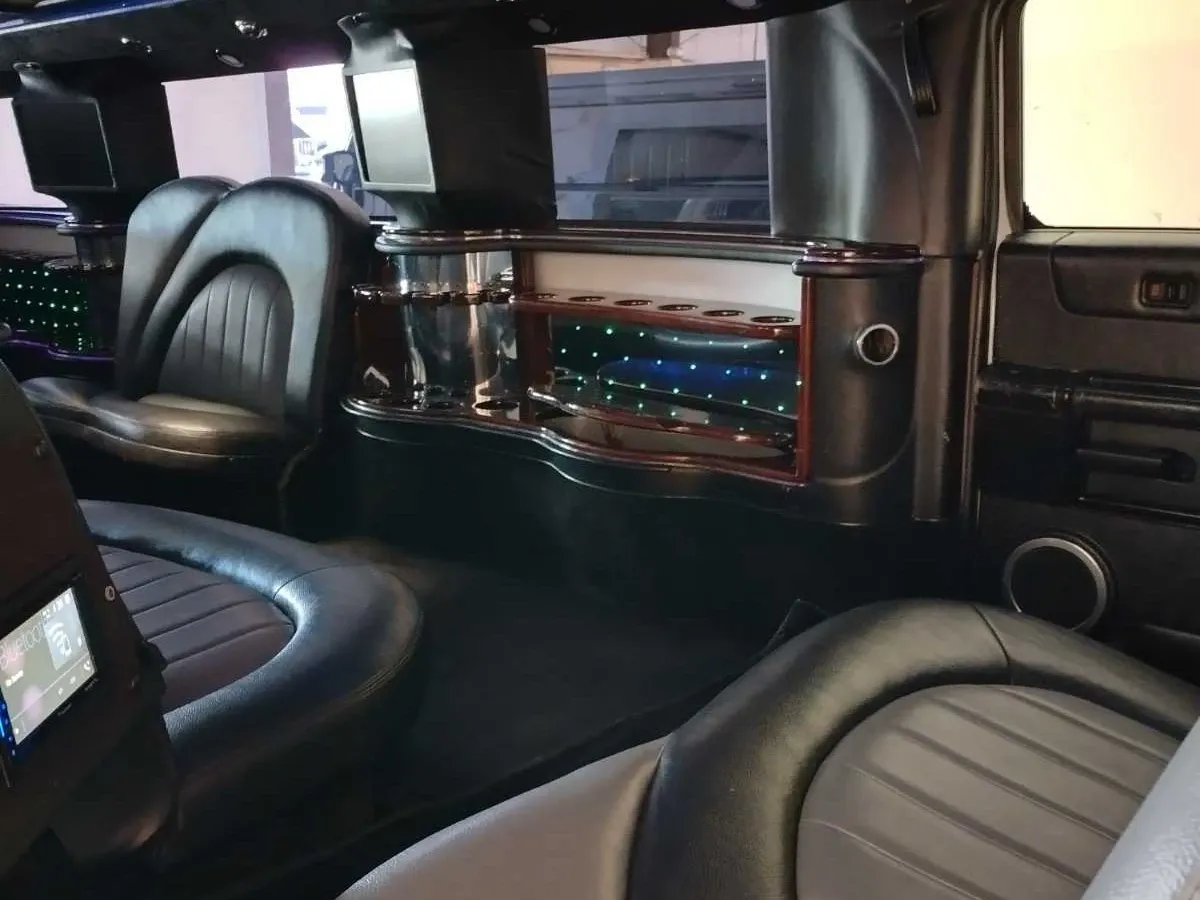 White Hummer Limousine; view 6