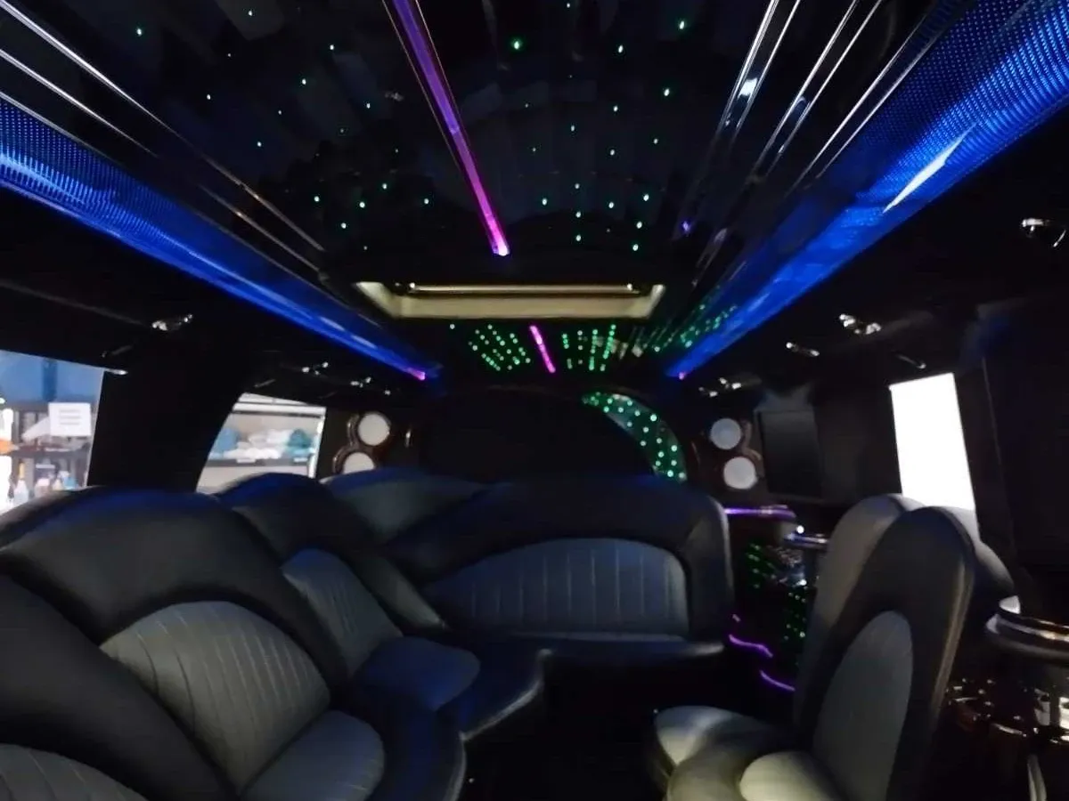 Black Hummer Limousine; view 5
