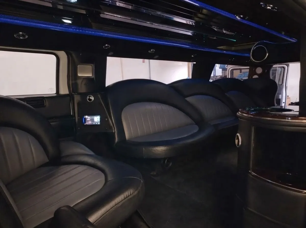 Black Hummer Limousine; view 11