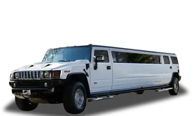 White Hummer Limousine on offer