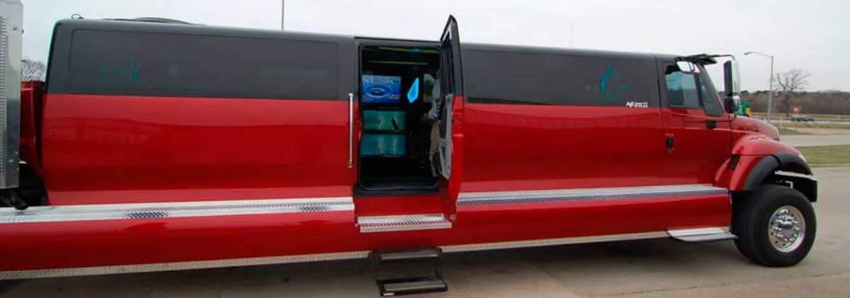 International CXT Truck Limousine for limo rental in Dallas, TX