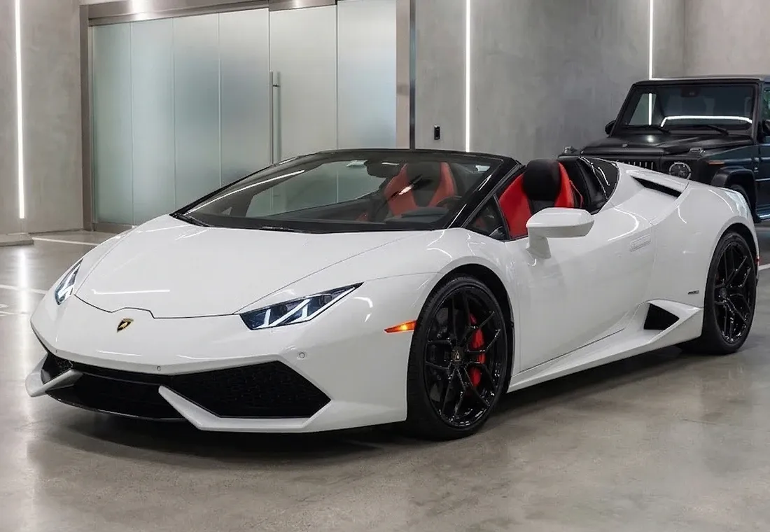 Lamborghini Huracan Spyder for wedding car rental in Carle Place, NY