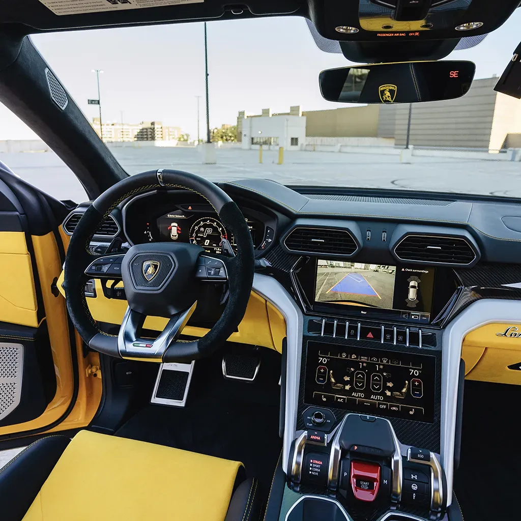 Gold Lamborghini Urus Giallo Auge, photo 4 for wedding car rental in Rockville, MD