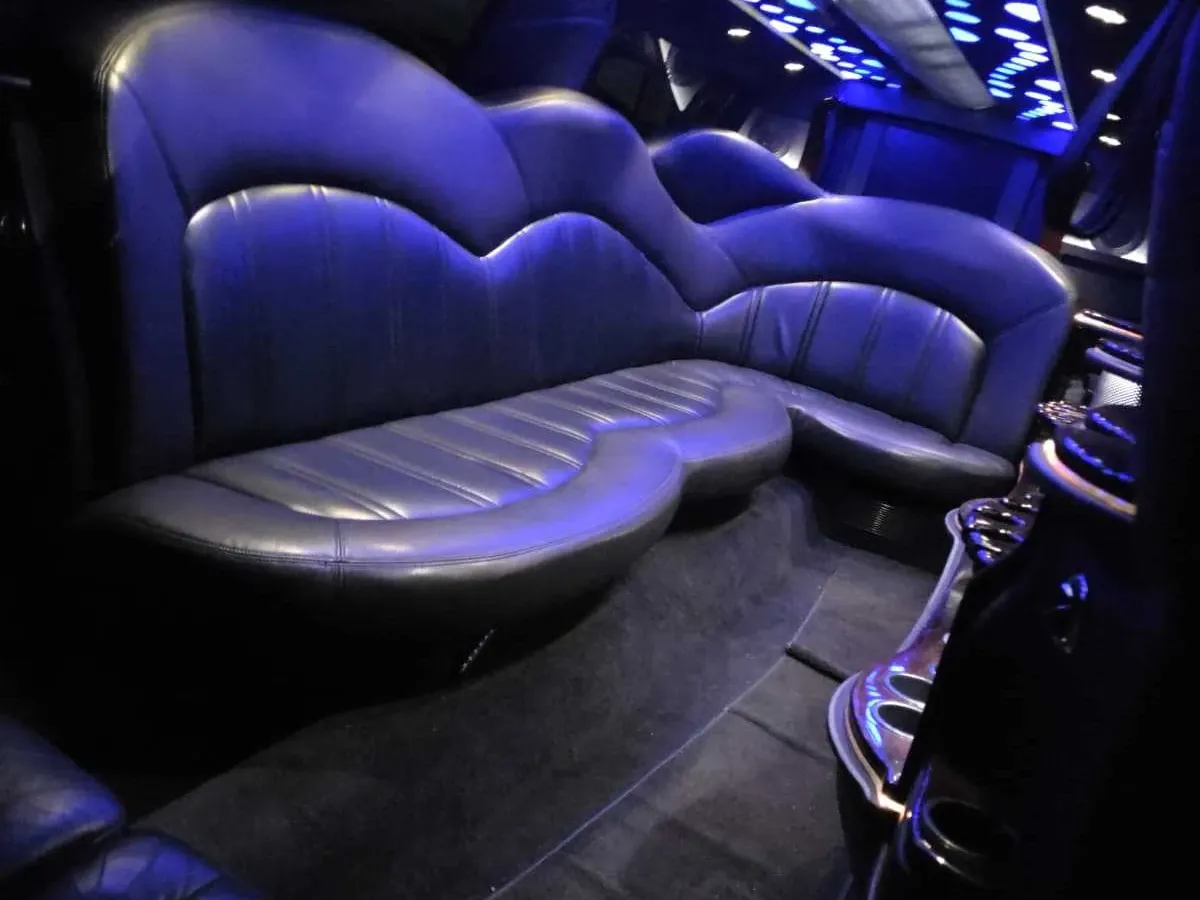White Lincoln MKT Limousine; view 2