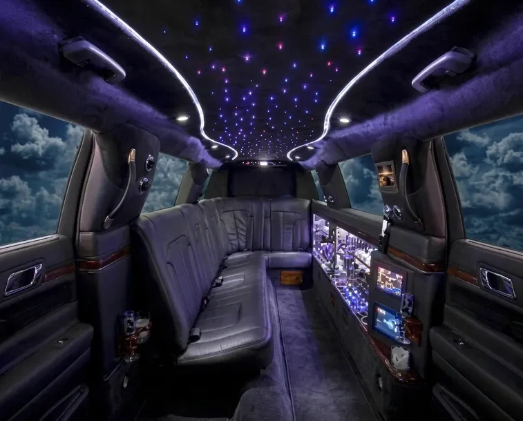 Black Lincoln MKT Super Limousine; view 2
