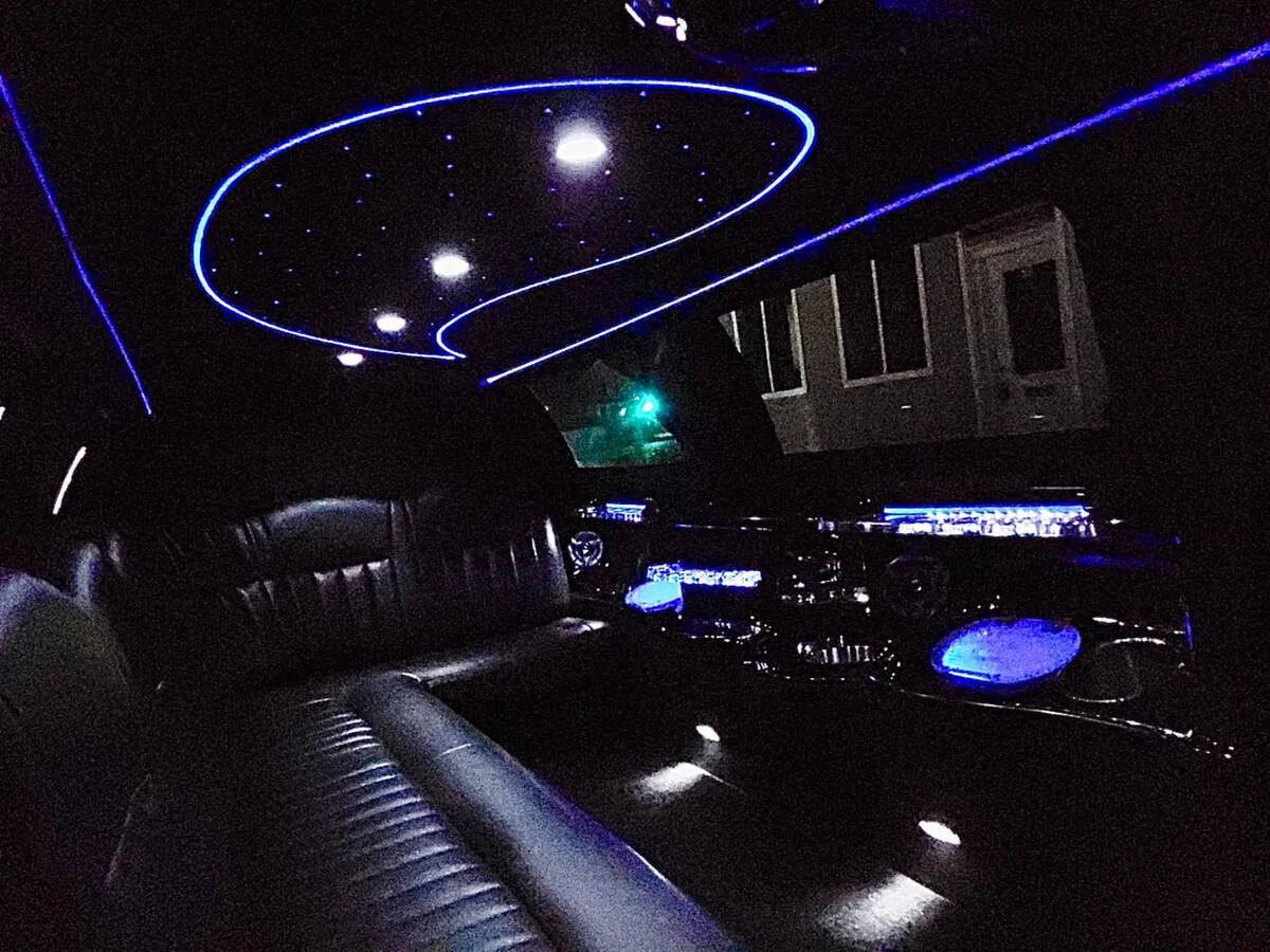 White Lincoln Town CAR Limousine #5, photo 6 for limo rental in Vanceboro, ME