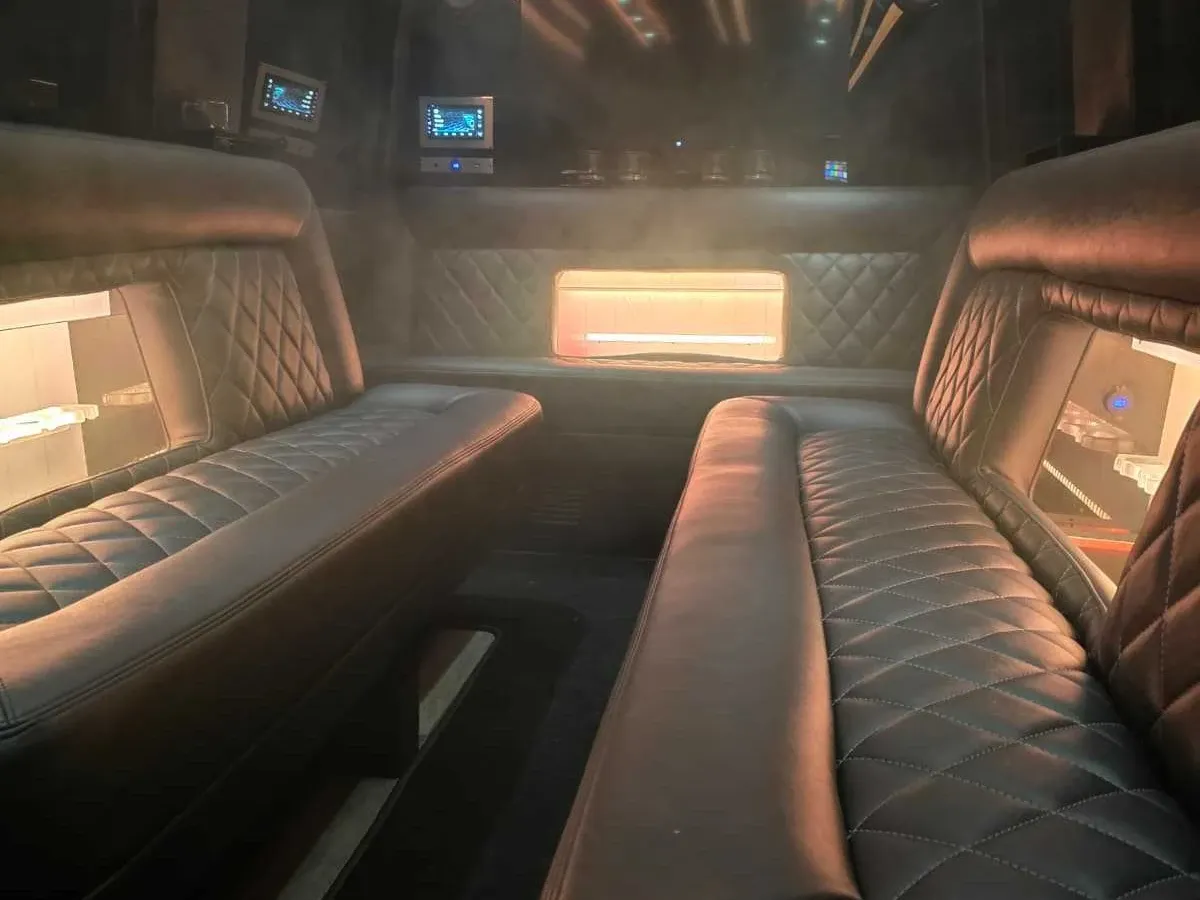 Black Mercedes-Benz Limousine Sprinter; view 2
