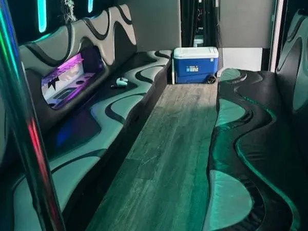Black Mercedes-Benz Party Buses; view 2